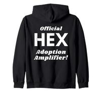 Official Hex Adoption Amplifier - Blockchain Crypto CD - Hex Felpa con Cappuccio