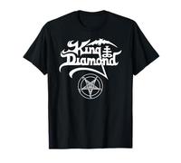 Official King Diamond Logo Bianco Gotico Metal Musica Maglietta