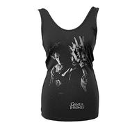 Official Ladies Gioco di troni I Love John Sock Black Top Vest Taglie S-XL S Sch