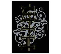 Official Merchandise Band Posterflag - HIM - Gold & Silver Logo