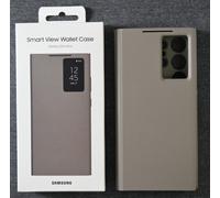 Official Original Samsung S24U/S24+S24 Smart View Cover Mirror Flip Leather Case