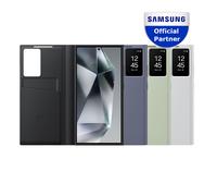 Official Original Samsung S24U/S24+S24 Smart View Cover Mirror Flip Leather Case