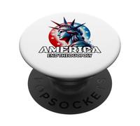 Official Patriotic "America" Men and Women's. End Duopoly. PopSockets PopGrip Adesivo
