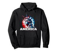 Official Patriotic "America" Men and Women's Felpa con Cappuccio