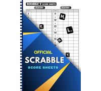Official Scrabble Score Sheets: Large Print 120+ Score Pads for Scorekeeping, Size 6 x 9 inches