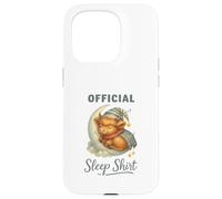Official Sleep Squad Cute Highland Cow On Moon Custodia per iPhone 15 Pro