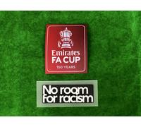 OFFICIAL THE EMIRATES FA CUP 150 ANNI 21-22 + NO ROOM FOR RACISM PATCH