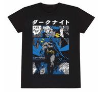 Officially Licenced DC Comics Batman Manga Cover T-Shirt Black