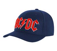 Officially Licensed Hat cap AC/DC Logo Navy Blue Cappello con Ricamo