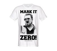 Officially Licensed Merchandise Lebowski Mark It Zero T-Shirt (White), Small