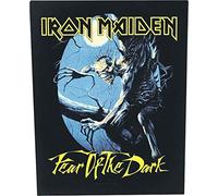 Officially Liscenced Product Iron Maiden Patch Indietro Fear Of The Dark Band Logo Ufficiale 36 Cm X 29 Cm Size One Size
