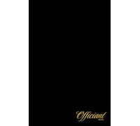 Officiant Book: Black Hardcover Ceremony Planner - complete organizer with agenda sections, annual calendar, perfect for gift, Wedding Organizer