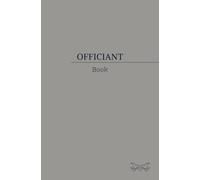 Officiant Book: This is an elegant wedding officiant notebook, ideal for a gift. Perfect for ceremony notes and officiant gifts for the wedding day