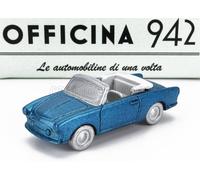 OFFICINA-942 1/76 SIATA AMICA 56 SPIDER 1956 BLU MODELLINO STATICO DIECAST