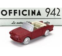 OFFICINA-942 1/76 SIATA AMICA 56 SPIDER 1956 ROSSO MODELLINO STATICO DIECAST