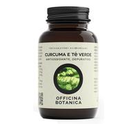 OFFICINA BOTANICA Srl Integratore Curcuma e Tè Verde antiossidante, 60 capsule