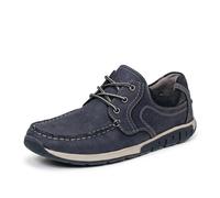 Officina Del Cuoio Trono - Mocassini Stringati In Pelle Blu - Taglia 42 Scarpe