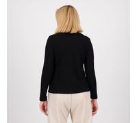 Officina della Moda Maglia effetto treccia con collo a cratere