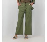 Officina della Moda Pantaloni ampi in lino e cotone anche Petite