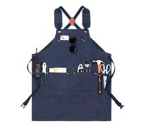 Officina grembiule - impermeabili regolabili Utensile da cucina, affari di tasche con crociate, per uomini Festa della Mamma Donne Donne Festa della Mamma, blu, Consulte la
