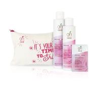 Officina Naturae Mini-Kit Tuttigiorni Shampoo per Lavaggi Frequenti 200ml + Balsamo per Capelli Normali e Fini 150ml + Maschera per Capelli Normali e Fini 10ml + Pochette in Tessuto onYOU