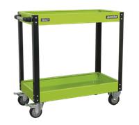 Officina Trolley 2-Level Resistente - Alta Visibilità Verde - Sealey CX109HV