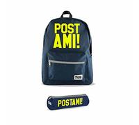 Officine 07 Zaino Americano "Postami" con Astuccio Zaino Scuola Ragazzi
