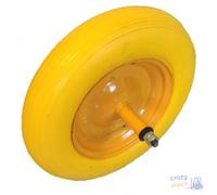 Officine Bragagnolo Ruota Piena Per Carriola Stark Disco Ferro Asse Cm 20-Perno