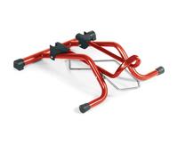 Officine Parolin Cavalletto STABILUS 2.0 | Cavalletto Universale Pieghevole per Bici | Road MTB Gravel E-Bike | 2 Snodi Pieghevoli | Solo Pneumatico | Colore Rosso | Made in Italy