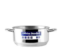 OFFICINE STANDARD Casseruola Fonda Inox Sara 2 Manici Cm24