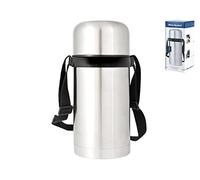 Officine Standard Vd600228 Porta Vivande Inox con Tracolla, capacità 1 Litro