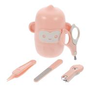 OFFIGAM 1 Impostato kit per la cura delle unghie nail clippers Tagliaunghie neonata Tagliaunghie piccolo Scissors unghia tosatrici per tagliaunghie per tpe rosa