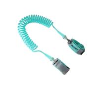 OFFIGAM 1 Pz Corda anti-smarrimento redini del polso imbracatura lucchetto per nome braccialetto per piccoli corda a molla anti-smarrimento riflessivo Green