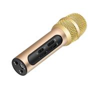 OFFIGAM 1 Set Microfono Della Scheda Audio Per Professionale Portatile Cantando Microfono Dinamico Registrazione Microfono Che Canta Microfono Cablato Microfono Usb Lega Di Alluminio D'oro