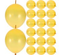 OFFIGAM 100 Palloncini in Lattice Oro Resistenti a Strappi e Scoppi per Decorazioni di Feste a Tema Compleanno e Matrimoni Eleganti
