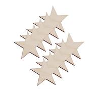 OFFIGAM 100 pezzi Stelle Legno Grezzo Accessori DIY per Decorazioni Fai da Te Resistenti e Levigate per Pittura e Progetti Creativi