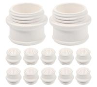 OFFIGAM 12 Pezzi Accessori per Lampada a Olio in Ceramica Beige, Ugelli Portatili per Lampada a Cherosene Design Creativo, per Campeggio e Escursionismo