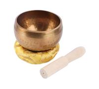 OFFIGAM 1pezzi Ciotola Da Meditazione Rame Per Yoga e Canto Suoni Armonici Per Relax e Terapia Include e Gasket Random