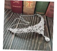 OFFIGAM 1pezzi Frontalino Sposa in Pendente Matrimonio Bianco Gioielli Sposa Per Fronte Accessori Per Acconciature e Speciali Qualsiasi Tipo Di Cerimonia o