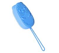 OFFIGAM 1pezzi Spazzola Per Bagnoschiuma in Gel Di Silice e Spugna Strumento Per Pelli Delicate Rimuove Cellule Morte Massaggiante Design Semplice Applicabile Su Diverse Zone