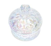 OFFIGAM 1pezzi Tazza Per Nail Art in Vetro Per Liquidi Per Manicure Trasparente Per Visualizzare La Capacità Residua Utilizzabile Per Lavare Penne o Miscelare Smalti e