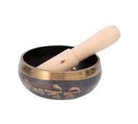 OFFIGAM 1set Campana Tibetana Con Ciotola Per Meditazione e Relax Accessorio Per Yoga e Musicoterapia Con Suoni Iperbolici e Atmosfera Rilassante
