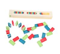 OFFIGAM 1Set Giocattoli Domino per Include Colorati e Clip Domino Materiale Plastico Sicuro e Leggero per Attività Creative e Giochi Educativi