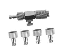 OFFIGAM 1set Raccordo Aerografo con Attacco Sgancio Rapido e Connettori Maschi Metallico per Cake Design e Pittura Ceramica