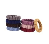 OFFIGAM 20pezzi Elastici per Capelli Semplici in Tessuto Cerchietti senza Giunture per Donne e Ragazze Laccio per Capelli per Coda di Cavallo di Colore Casuale Stili multipli