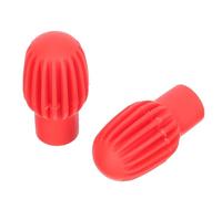 OFFIGAM 2pezzi Coperture Per Bacchette Da Batteria Mute e Protettive Per Praticare Senza Accessori Per Percussioni Prolungano La Vita Delle Bacchette Rosse