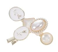 OFFIGAM 2pezzi Fermaglio Per Elegante Perle Da Clip Bill Per Donne Accessori Chic Per Matrimonio e Occasioni Speciali