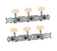 OFFIGAM 2pezzi Manopole Di Accordatura Per Chitarra Meccaniche Metallo e Resina Strumenti Per Musicisti Colori Casual Compatibili Con Modelli Left e Right-handed