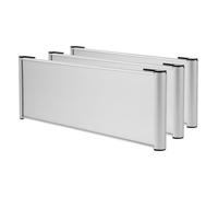 OFFIGAM 3 Pezzi Targhetta Porta Bifacciale in Alluminio Resistente e Professionale per Segnaletica Ufficio per Esposizione Porte e Pareti