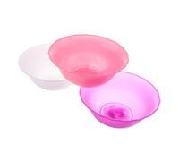 OFFIGAM 3pezzi Bacinella Per Lavaggio Viso Plastica Rotonda Per Pulizia Viso Lavaggio Piatti e Uso Quotidiano Cucina e Giardino